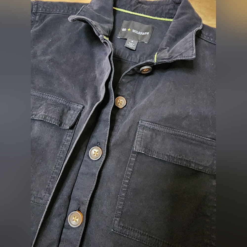 Wildfang x BP Womens M The Essential Coverall Black Denim Jumpsuit Short Sleeve - Picture 5 of 10